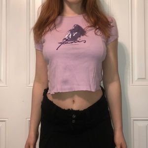 vintage janis joplin babydoll tee